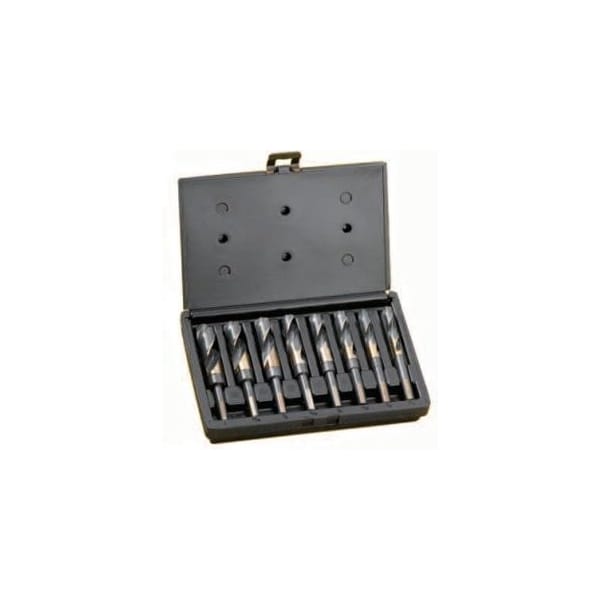 Champion Cutting Tool 8 Piece XG12 BlackGold Silver & Deming Drill Set, 9/16in - 1in by 16ths in Plastic Case, Champion CHA XG12-8P - main